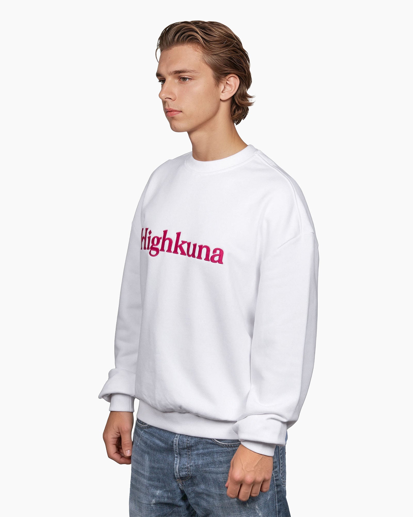 Crewneck - White/Pink