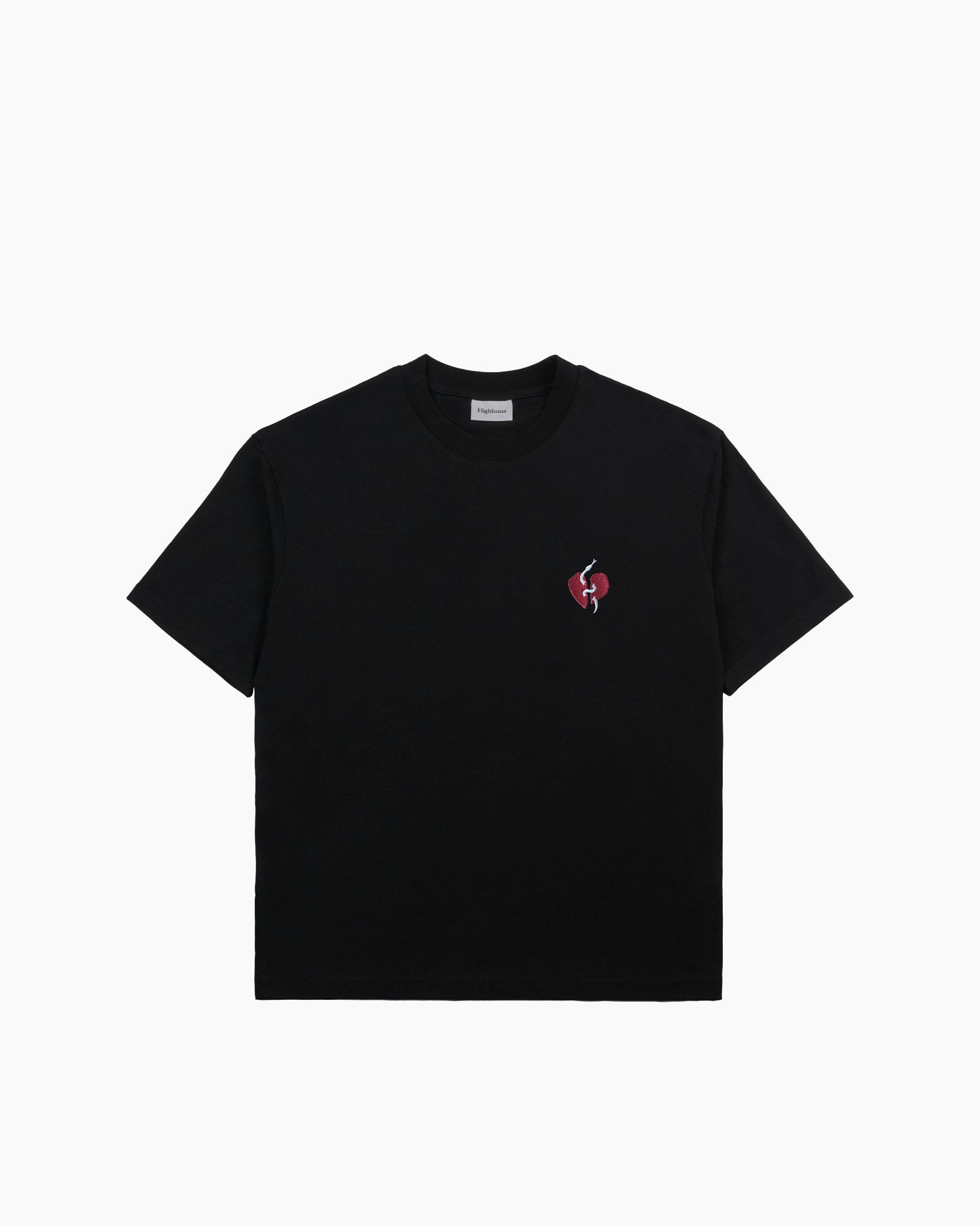 Snake Heart - T-Shirt - Black