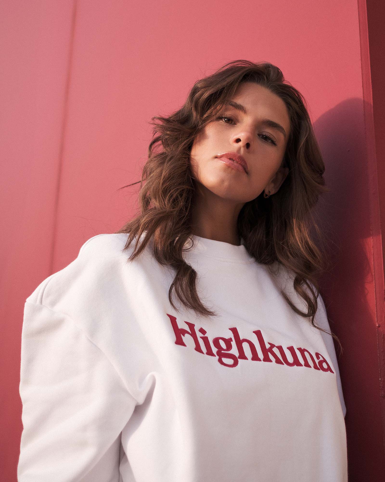 Crewneck - White/Pink