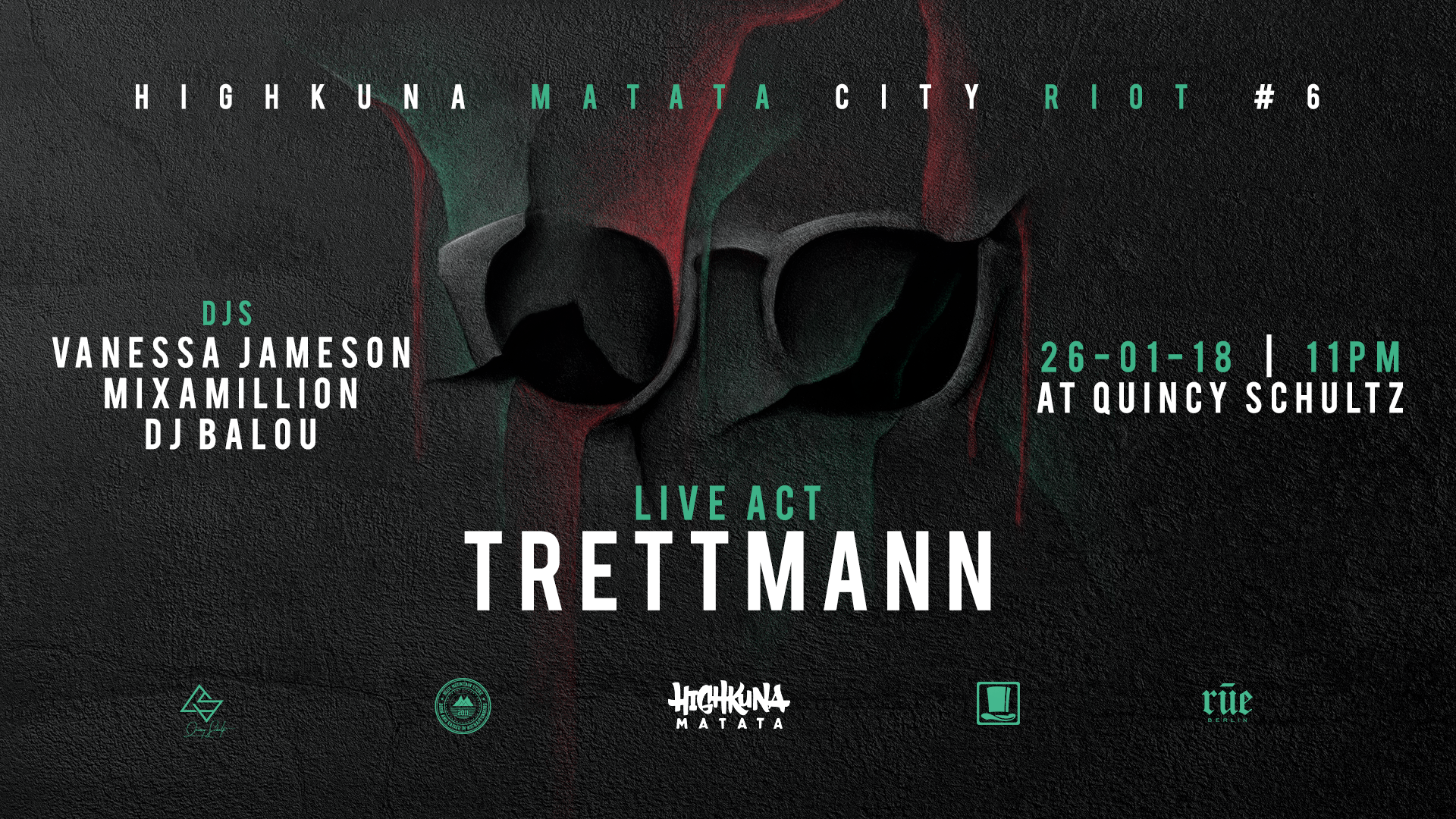 HIGHKUNA Matata Peace Riot #6 Trettmann | HMG & Friends 26-01-2018