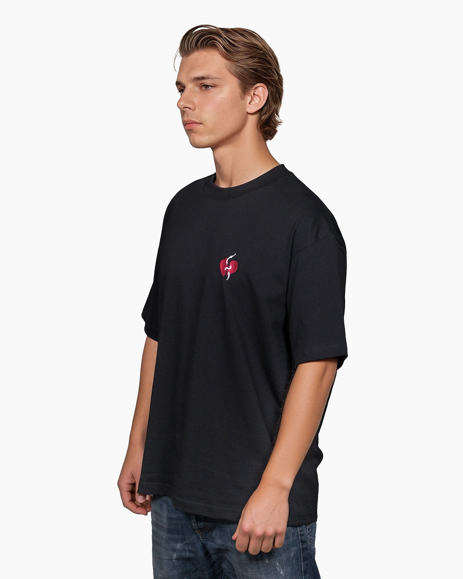 Snake Heart - T-Shirt - Black