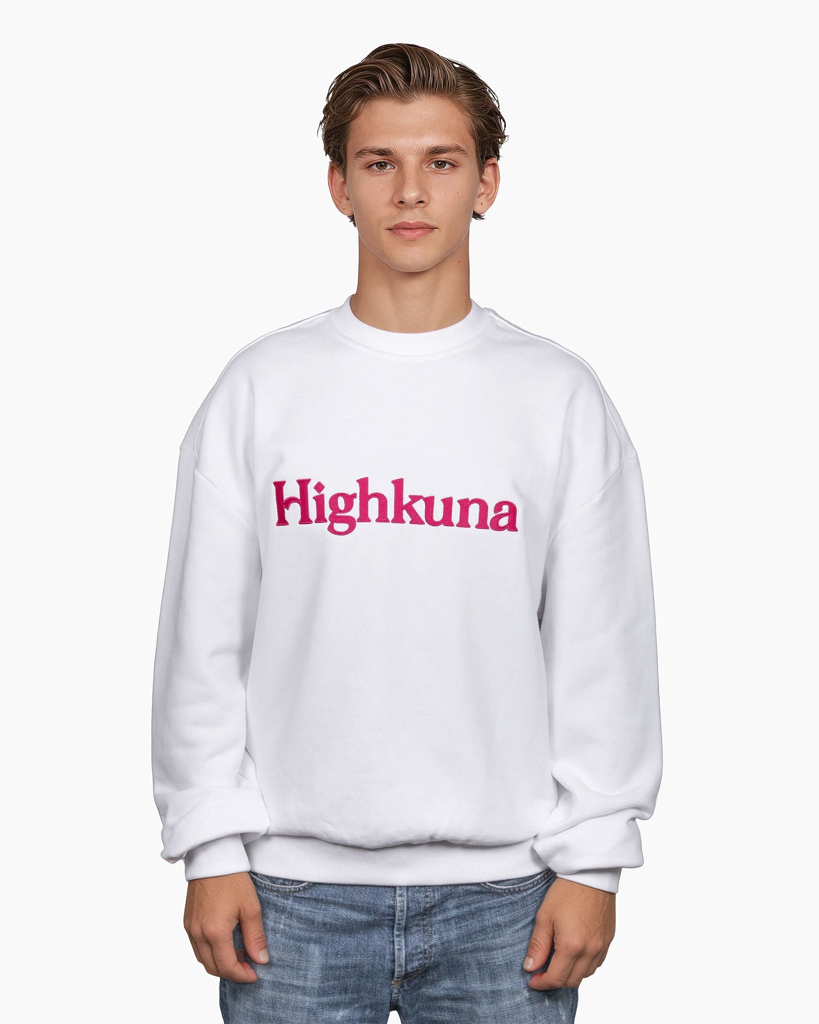Crewneck - White/Pink
