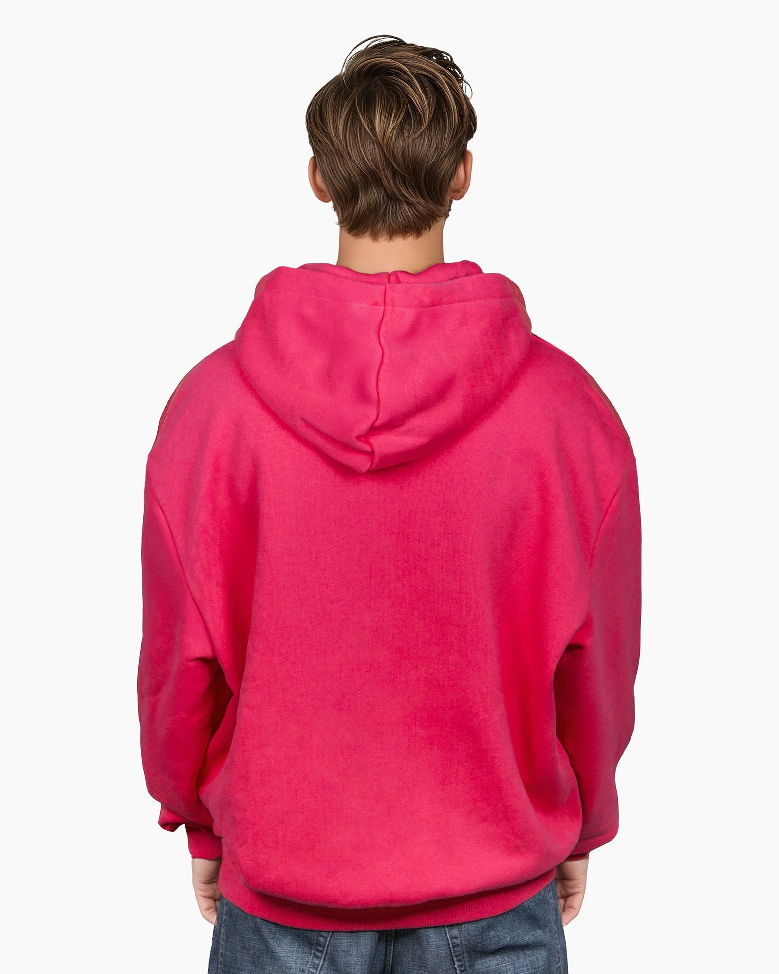 Hoodie - Pink/White