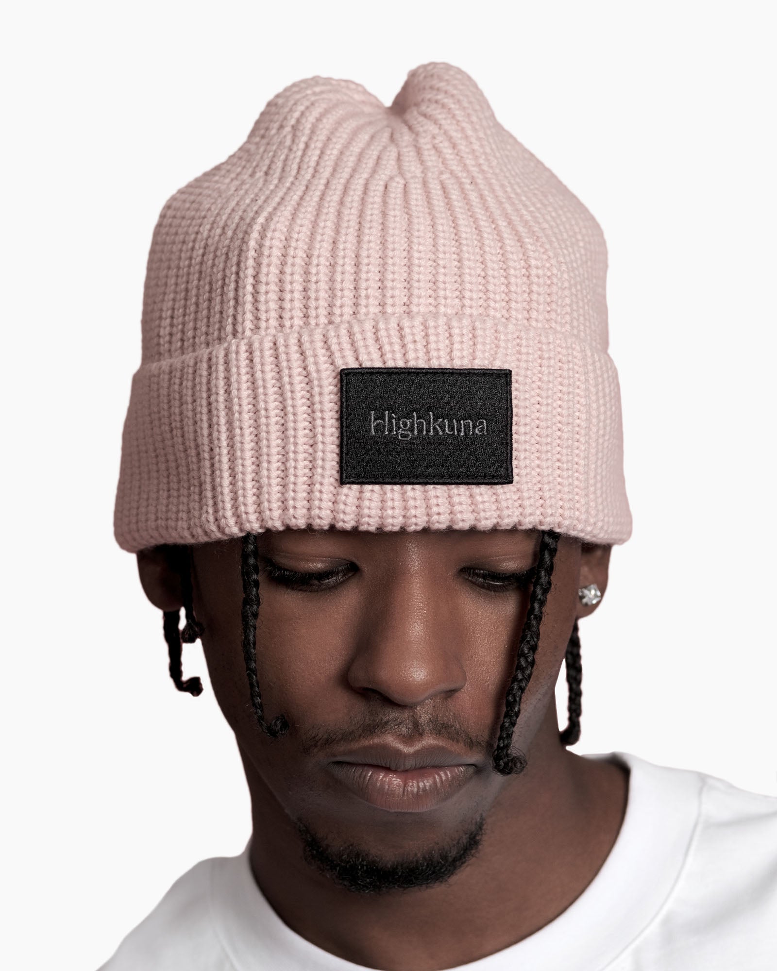 Beanie - Rose/Black