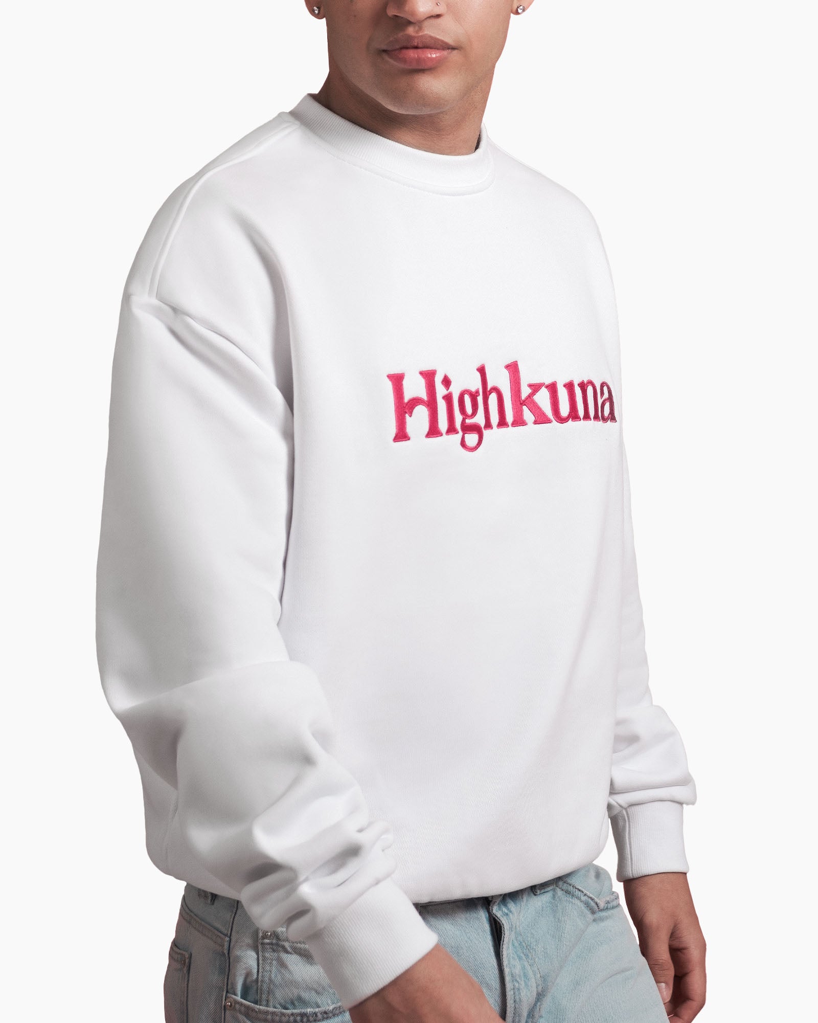 Crewneck - White/Pink