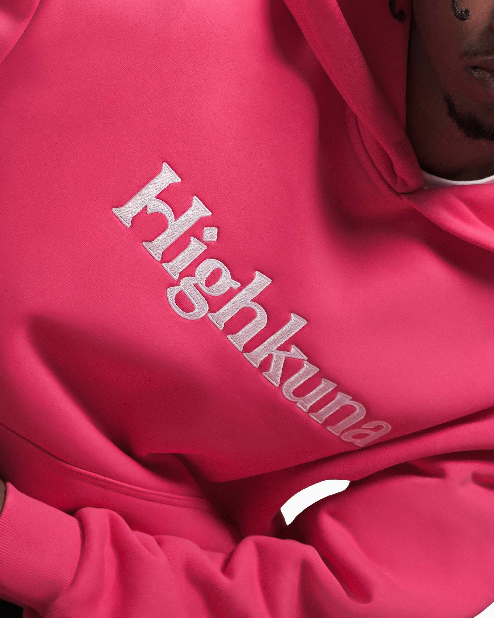 Hoodie - Pink/White